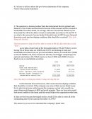 Business Finance Pro Forma Statements of the Company