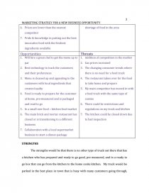 food truck swot