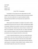 Behavioral Essay - “pro” in Procrastination