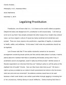 Legalizing Prostitution