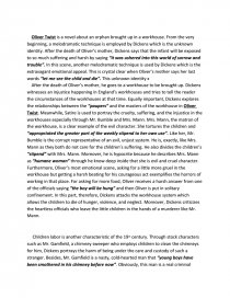 oliver twist book review essay