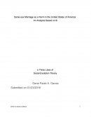 Same-Sex Marriage as a Norm in the United States of America: An Analysis Based on the Three Laws of Social Evolution Theory