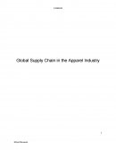 Global Supply Chain in the Apparel Industry