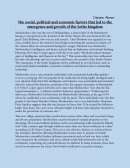 The Social, Political and Economic Factors That Led to the Emergence and Growth of the Sotho Kingdom