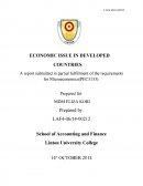 A Report Submitted in Partial Fulfillment of the Requirements for Microeconomics