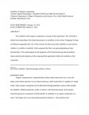 Solubility of Organic Compounds