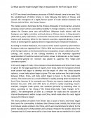Trade Triangle and the First Opium War