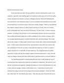 Internal Communication Essay