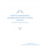 Hospital Management Information System at Fortis Hospital