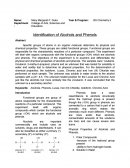 Identification of Alcohols and Phenols