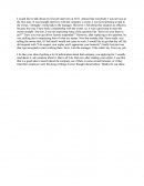 My First Interview - Personal Essay