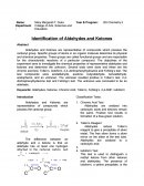 Identification of Aldehydes and Ketones