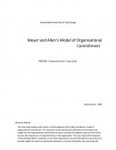 Mgb 200 - Meyer and Allen’s Model of Organisational Commitment