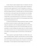 Compensation Reflection Essay