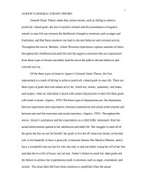 agnews general strain theory and the movie monster general strain theory