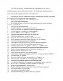 Check List of Osha Rules for a Manufacturing Firm