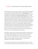 Friedrich Schiller’s on the Aesthetic Education of Man