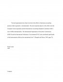 “several Organisations Have Been Involved in the Efforts to Harmonise Accounting Practices Either Regionally or Internationally. the Most Important Players in This Effort Were the European Union (regionally) and the International Accounting Standards Co