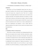 Willa Cather’s Mastery of Symbols - an Exploration of Connotations of “flowers” in “paul’s Case”