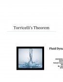 Toricelli's Law Lab Report