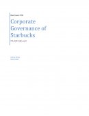 Corporate Governance - Starbucks