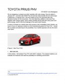 Marketing for Toyota Prius Phv