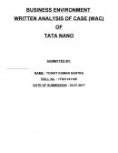 Tata Nano : The Car of The People