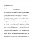 Effects of Multitasking