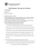 Fall of Humanity: Then and Now Worksheet