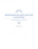 Hist Essay 1. Mesopotamia Influence on Future Cilivilzations