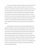Microsoft and Apple Descriptive Essay