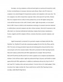 Microsoft and Apple Descriptive Essay