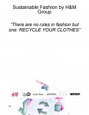 Sustainable Fashion by H&m Group