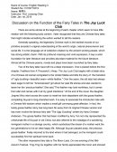 Discussion on the Function of the Fairy Tales in the Joy Luck Club