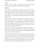 This Experiment Is Conducted to Study the Effect of Acid and Salt on Milk Protein Coagulation and to Examine Changes in Colour and Flavor of Milk During Heating