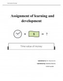 Learning and Development - Time Value of Money