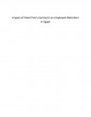 Employee Retention Study in Egypt